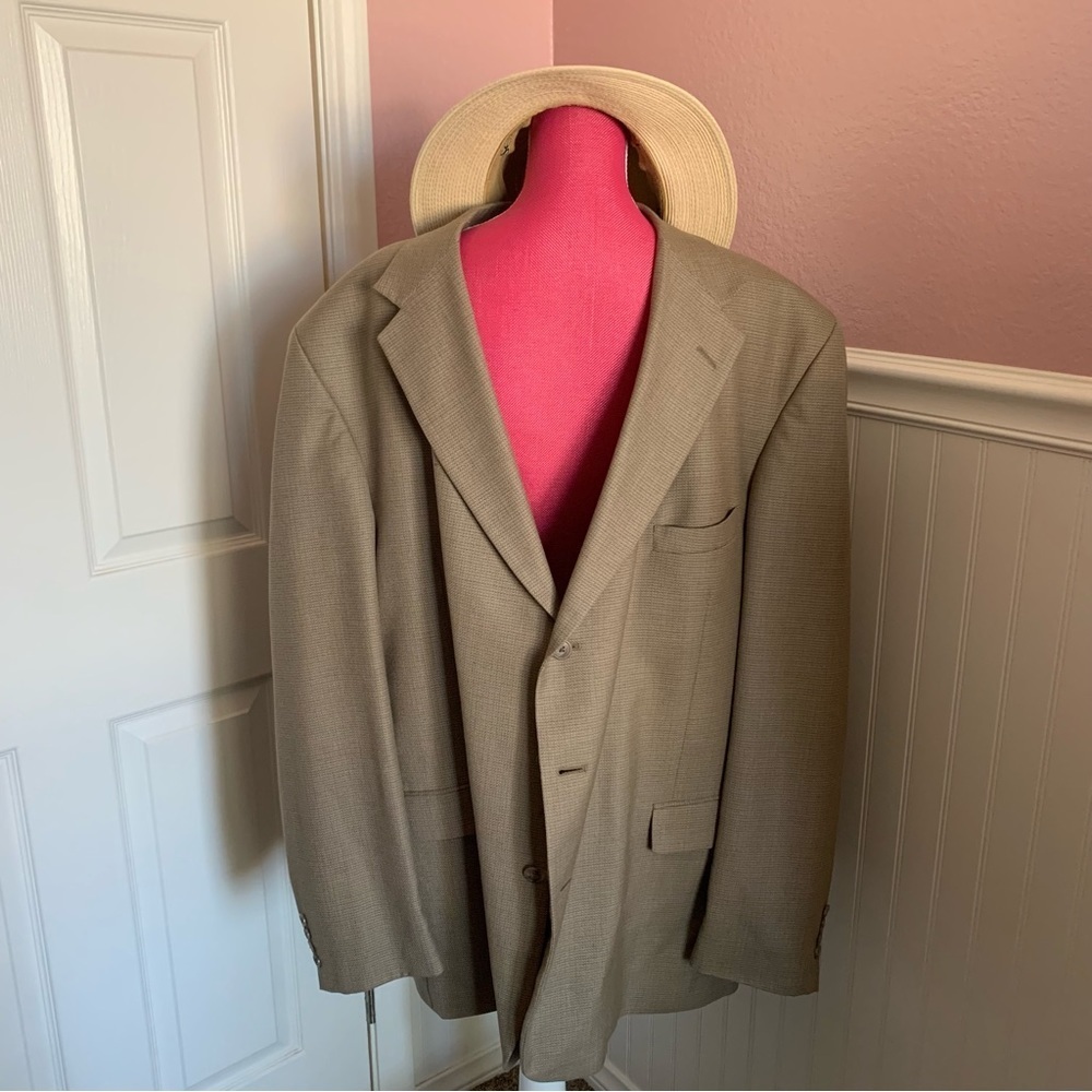Hardwick tan Big and Tall Men’s Blazer, EUC, 50XL